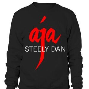 Steely Dan AJA Jazz Rock Band Album Logo Black Sweatshirt 24